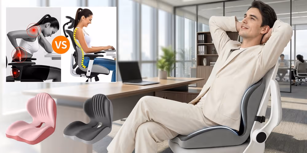Ergonomic Memory Foam Seat Cushion